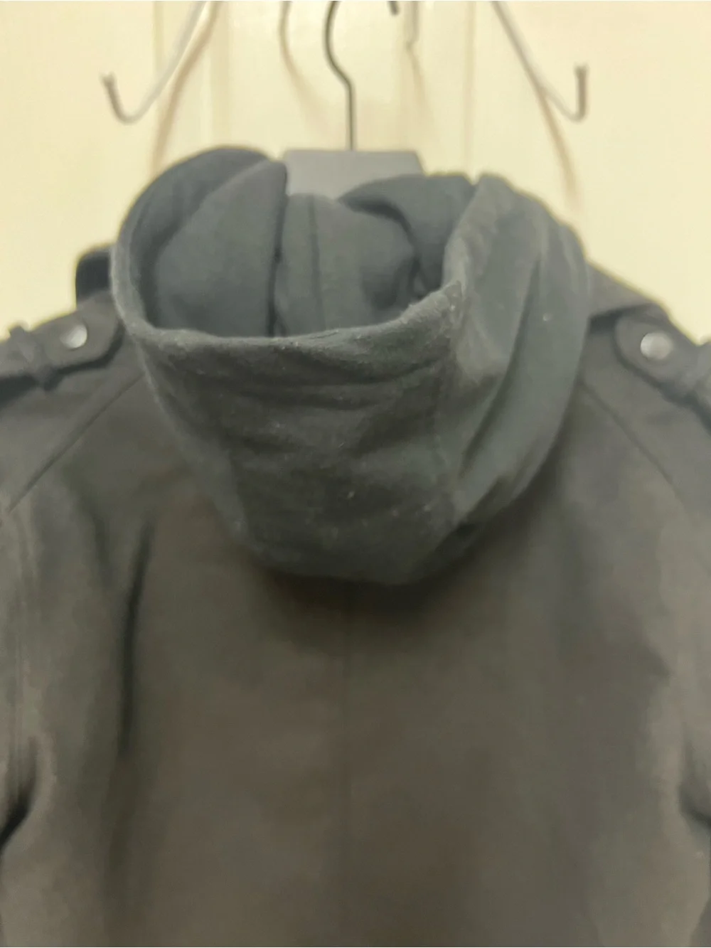 Class Club Boys Black Hooded Pea Coat